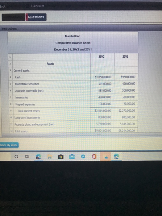 stock was $82.60 on December 31, 2012 Marshall Inc Comparative Retained Earnings