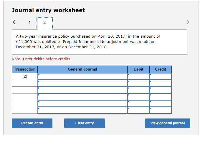 2017. The errors are described as follows: (1.) Beginning inventory on January