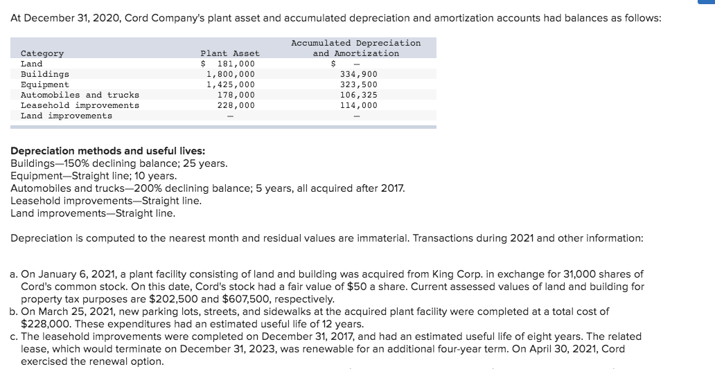 Please help! I'm having trouble doing this question. At December 31, 2020,