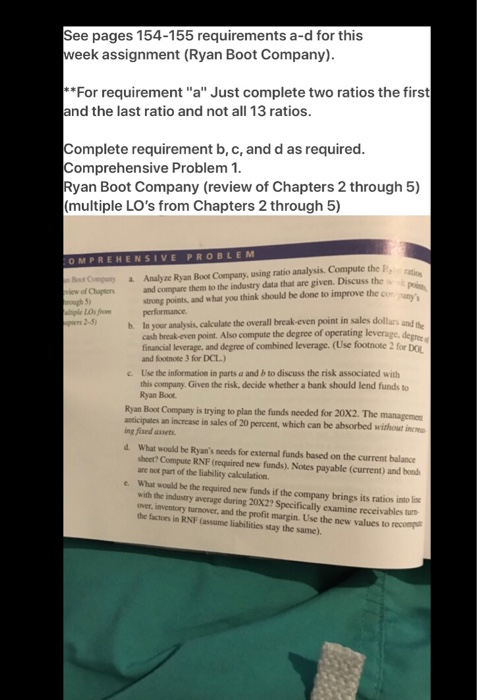  you do not have to answer question e See pages 154-155