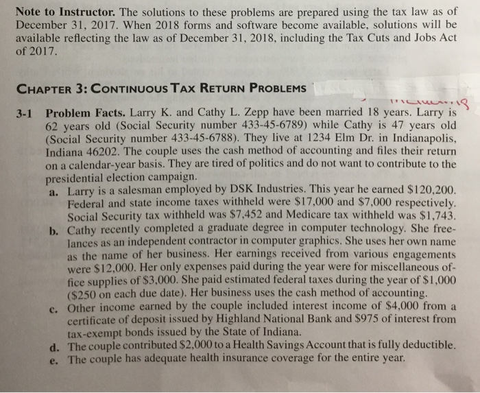  Note to Instructor. The solutions to these problems are prepared using