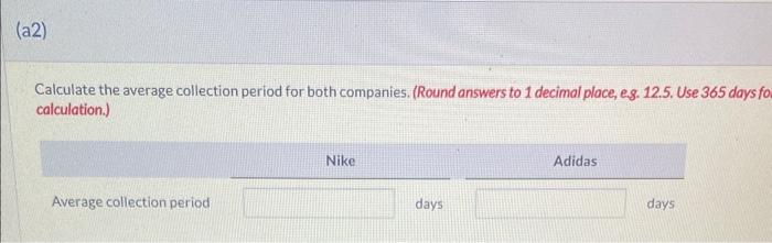 receivable turnover for both companies. (Round answers to 1 decimal place, eg.