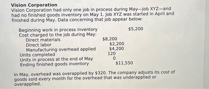 given this info i would like to know the adjusted cost of