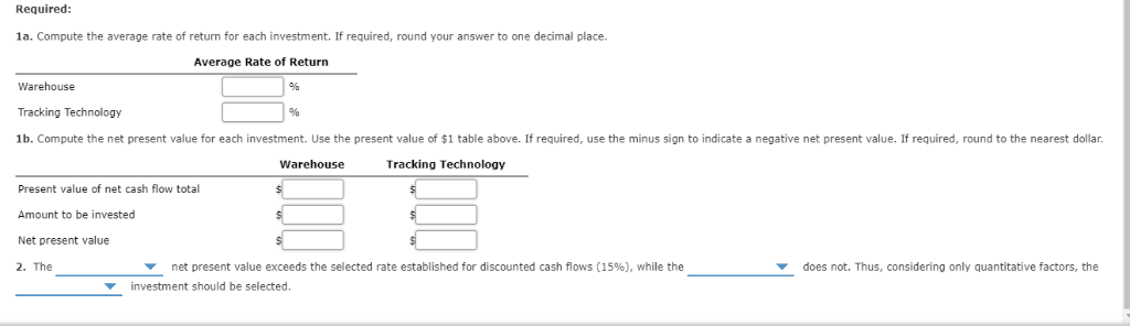 for a Service Company The capital investment committee of Ellis Transport and