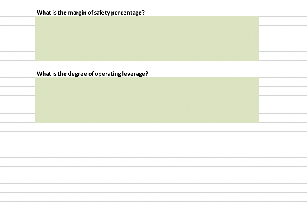 6 Variable expenses per unit $45 per unit 7 Fixed expenses $240.000