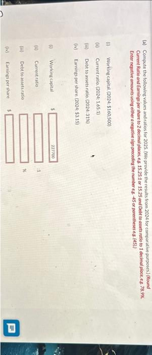 and Earnings per share to 2 decimal places, eg. 15.25:1 or 15.25