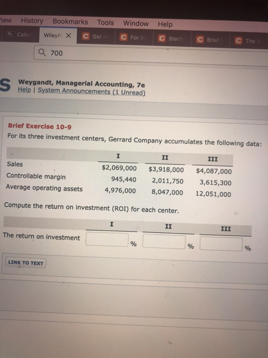  iew History Bookmarks Tools Window Help C Brief C The Steri