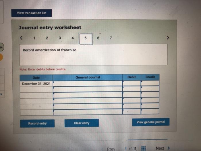 transaction list Journal entry worksheet View transaction list Journal entry worksheet 1