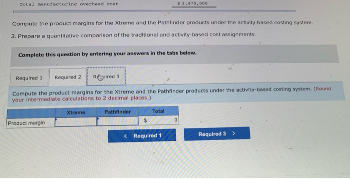 has a traditional costing system in which manufacturing overhead is applied to