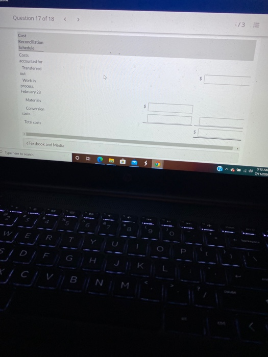 are added at the beginning of the process Manufacturing Costs Production Data