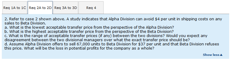on their own division's return on investment (ROI). Assume the following information