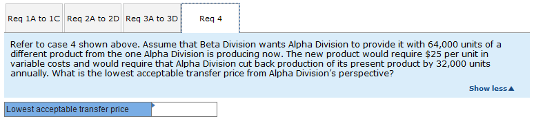 units Number of units now being sold to outside customers Selling price