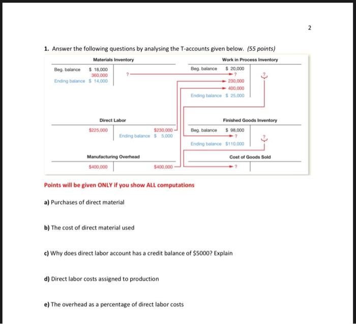  please show the calculation step by step it is important. 2