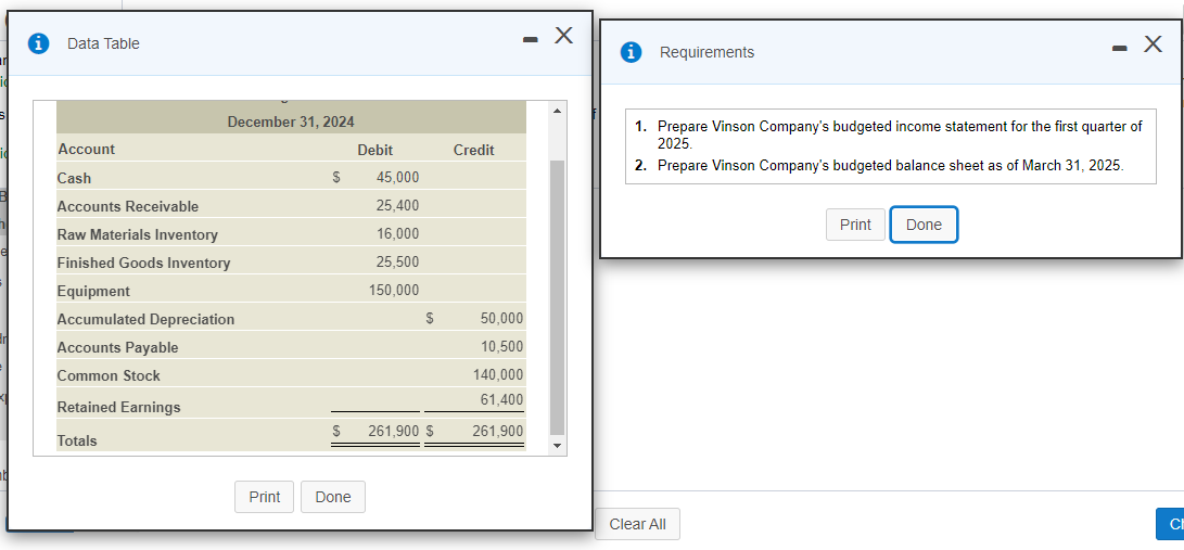 V7-40A (similar to) Question Help C a. inson Company has the following