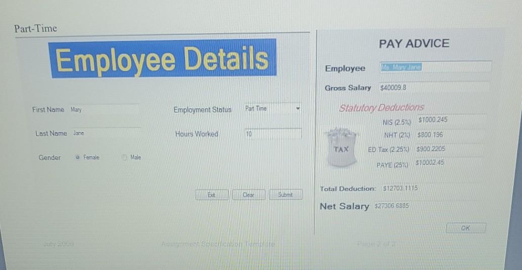 any other method deemed necessary. (5 marks) 2. Create another interface with