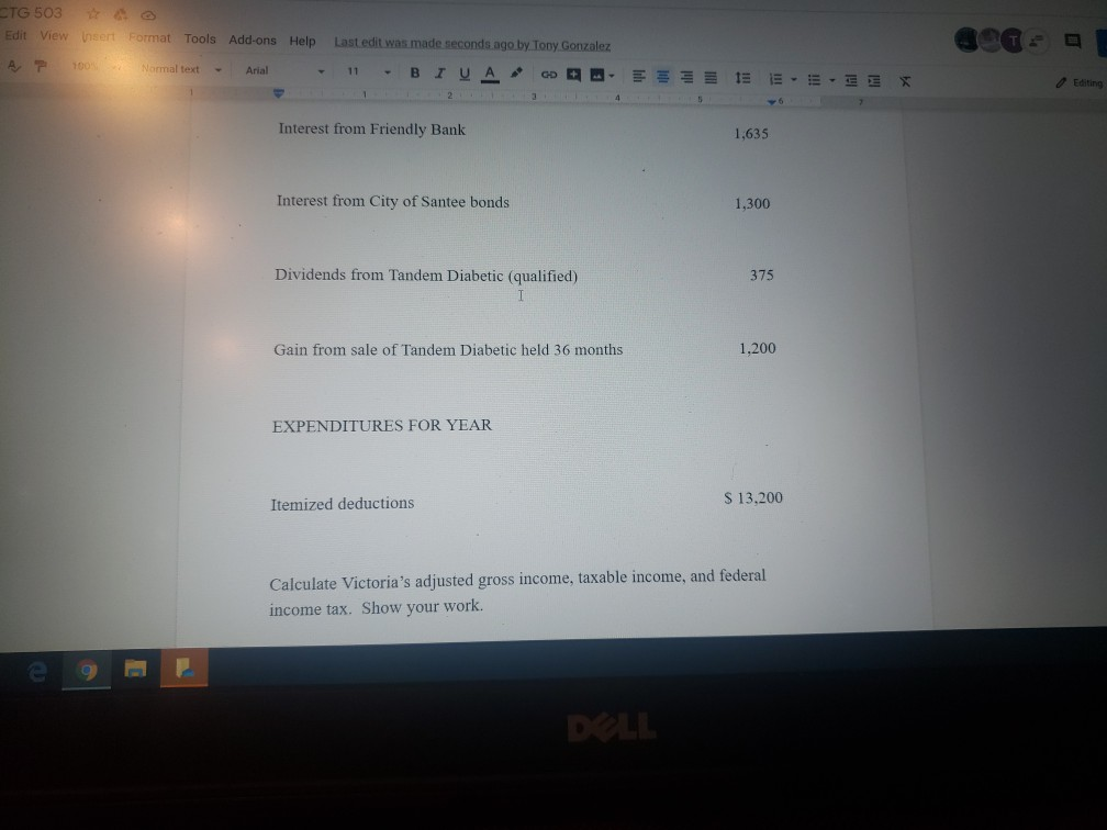 by Tony Gonzalez 100% Normal text Arial 11 B TUA - 15