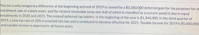  ina Incis only temporary difference at the beginning and end of