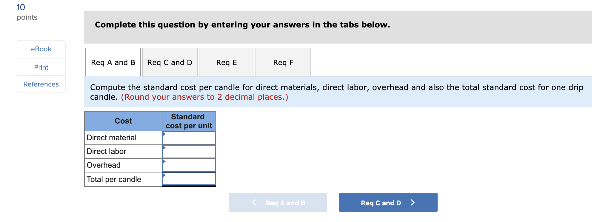 analyzing variances LO 8-5, 8-6 10 points Stuart Company manufactures molded candles