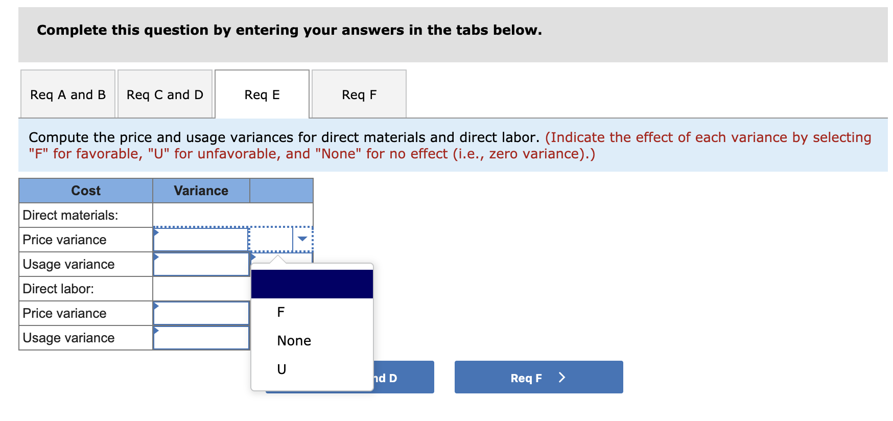per candle Price of direct materials per pound Quantity of labor per