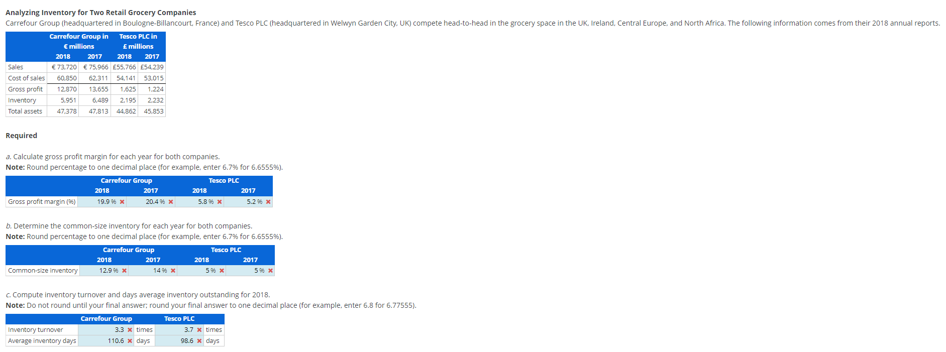 Please show a complete step-by-step solution thank you! Required a. Calculate gross