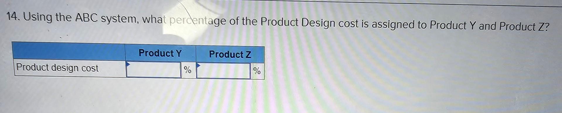 to Product Y and Product Z ? 11. Using the plantwide overhead