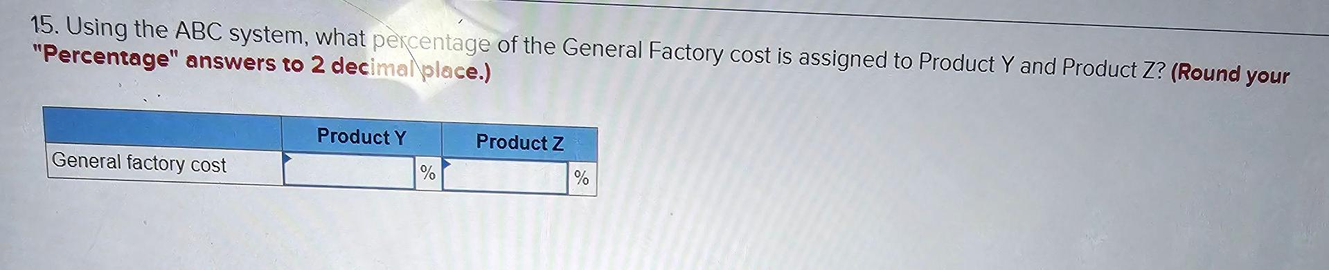 rate, what percentage of the total overhead cost is allocated to Product