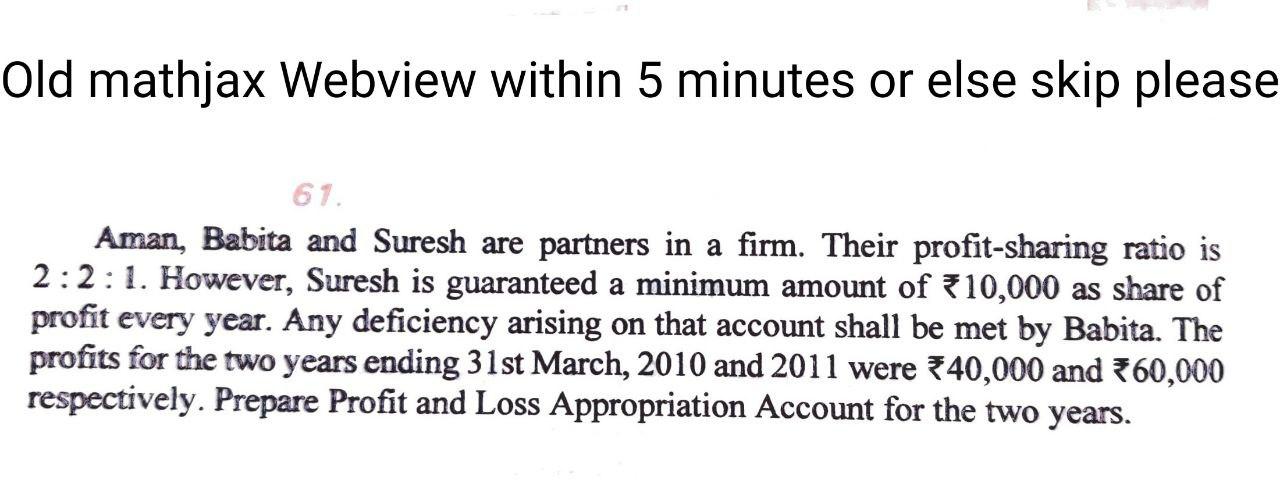 Old mathjax Webview within 5 minutes or else skip please 61.