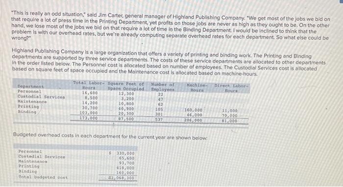  This is really an odd situation," sald Jim Carter, general manager