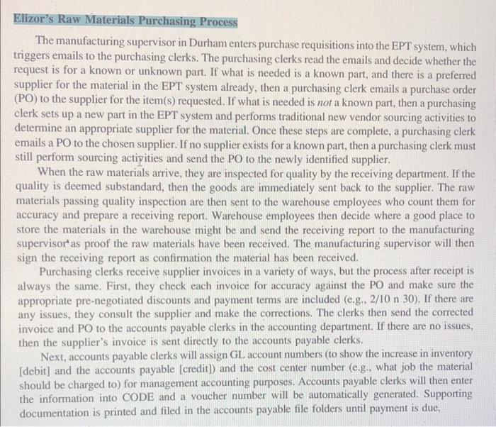  Please create "as is" process map and provide business proces imorovements