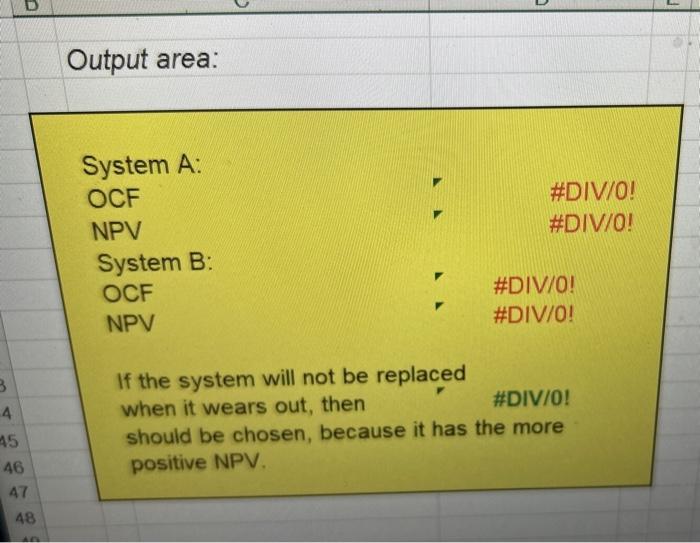 Points Lang Industrial Systems Company (LISC) is trying to decide between two