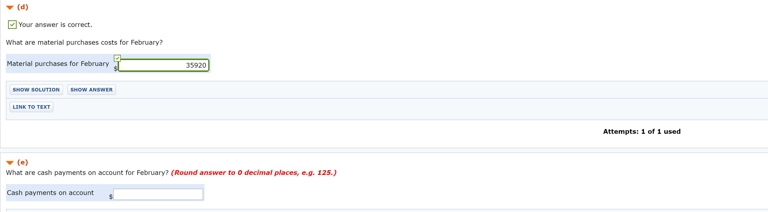 first four months of 2016 as follows: January February March April Sales