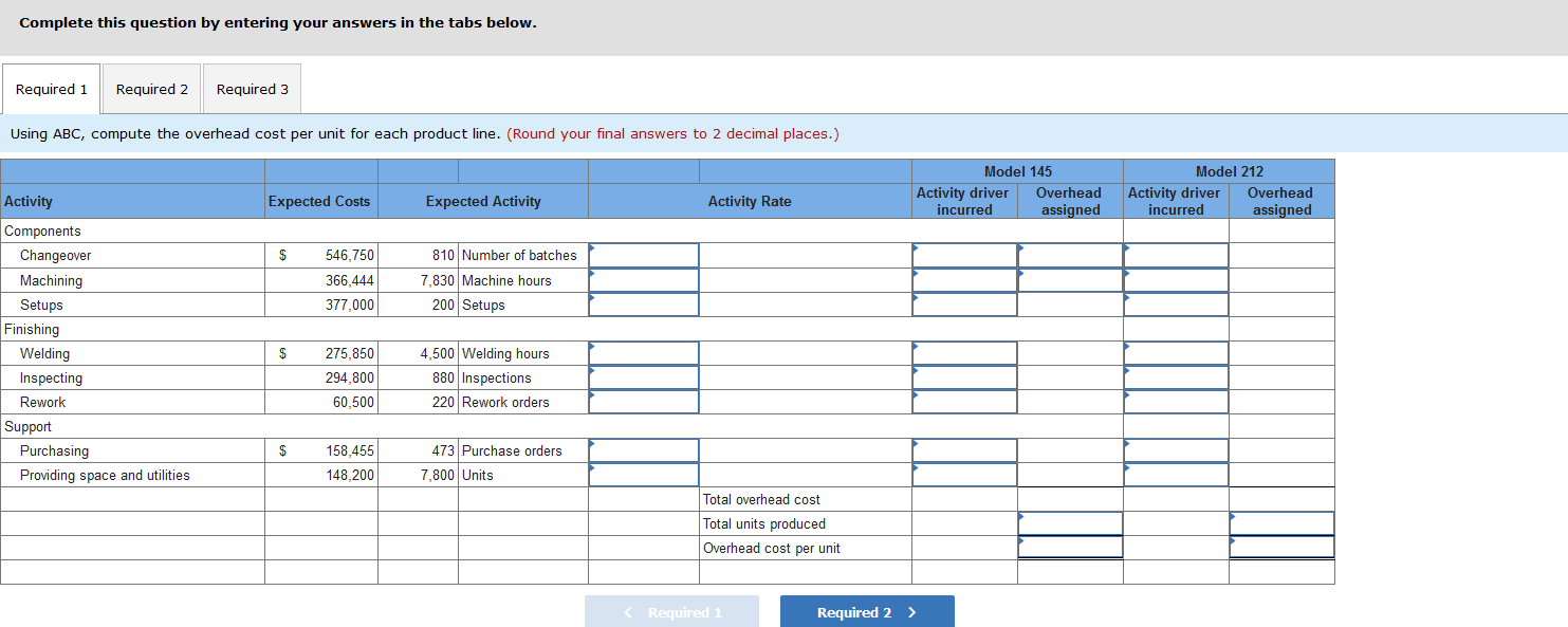 produces two different models of air conditioners. The company produces the mechanical