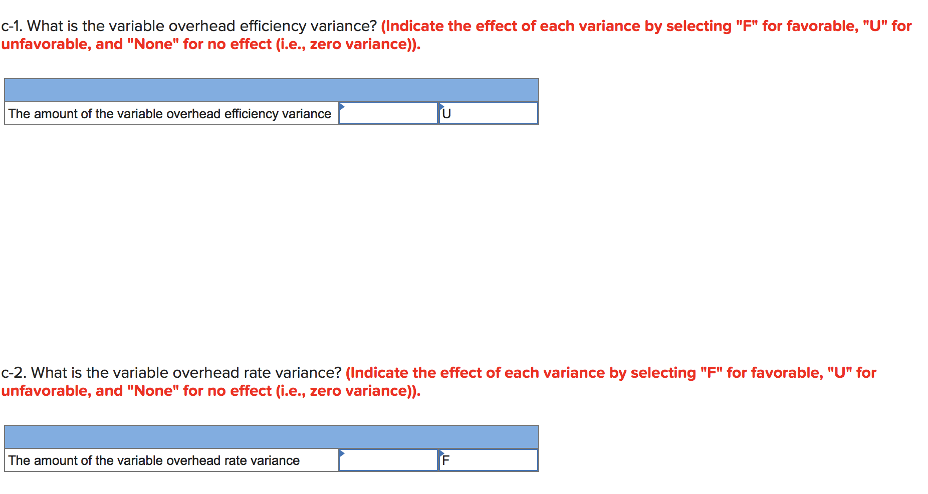units $5,583 Actual Quantity 5,365 pounds 1,015 hours Actual direct materials cost