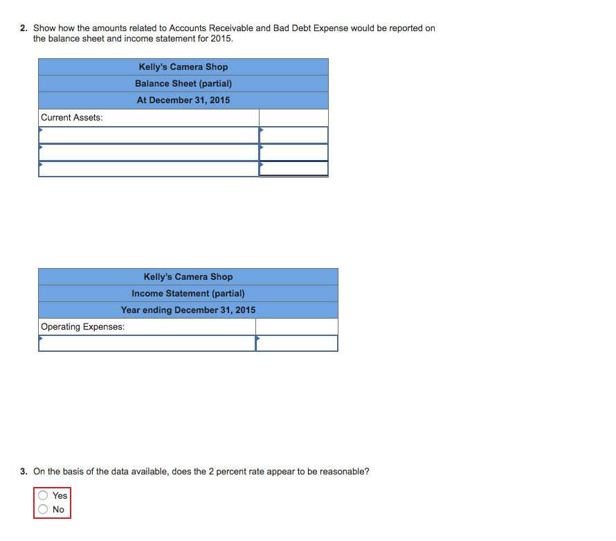 Percentage of Credit Sales Method [LO 8-2] During the year ended December