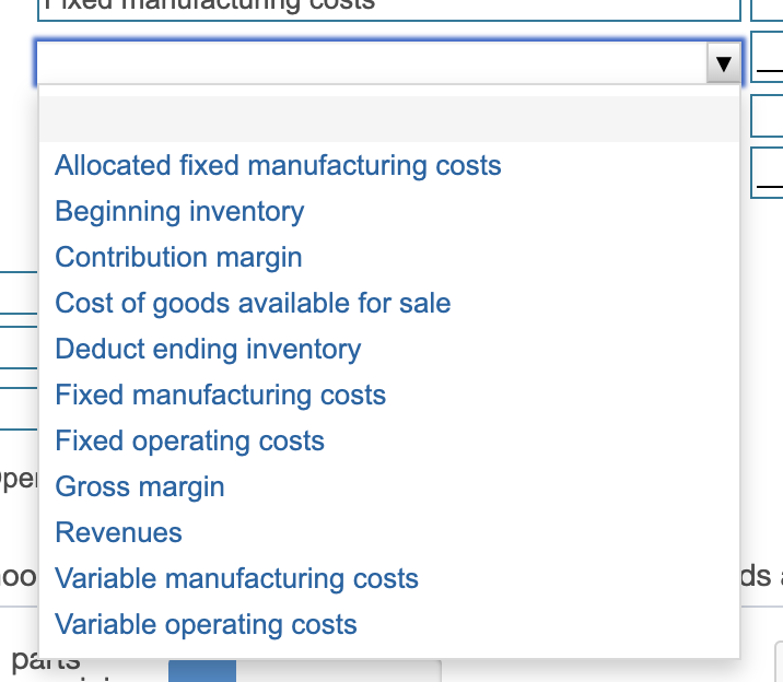 Variable operating (nonmanufacturing) cost was $8 per unit sold. Planned and actual