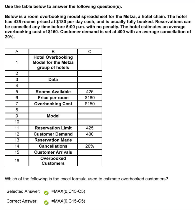  Use the table below to answer the following question(s). Below is