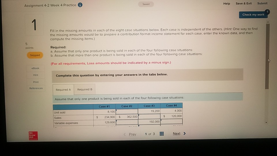 Help Save & Exit Submit Assignment 4-2 Week 4 Practice Saved