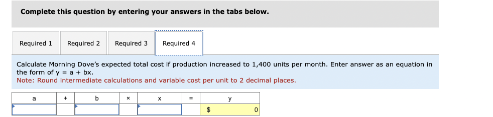 sells all units it produces each month. The relevant range is 0