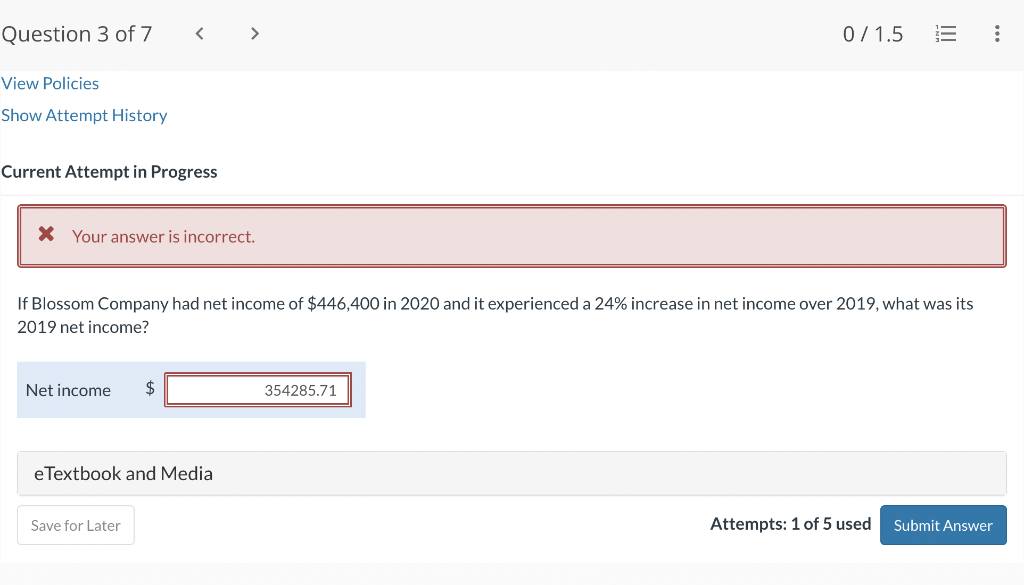 your answer if its accurate! Using these data from the comparative balance