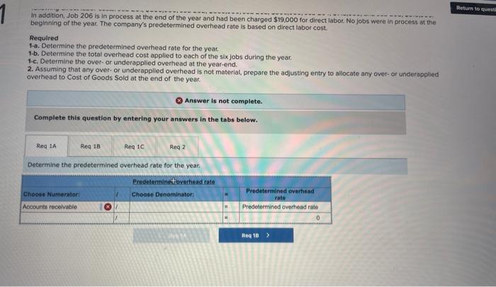 for the work you have completed so far. It does not indicate