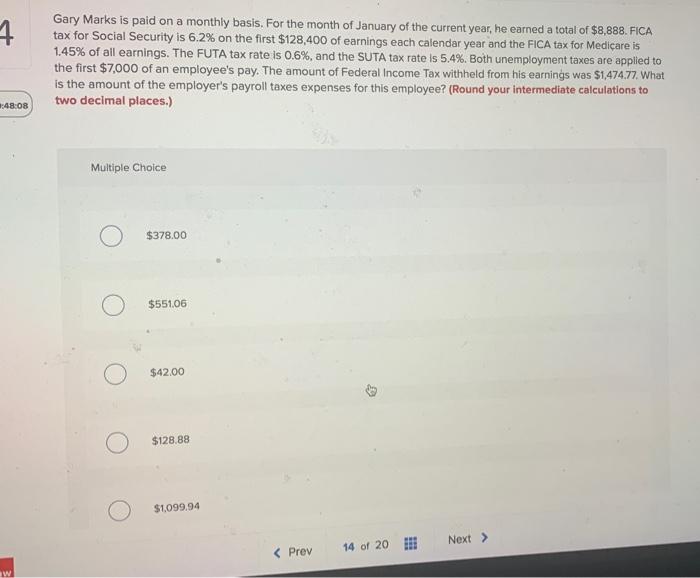 an employer, The FICA tax rate for Social Security is 6.2% of