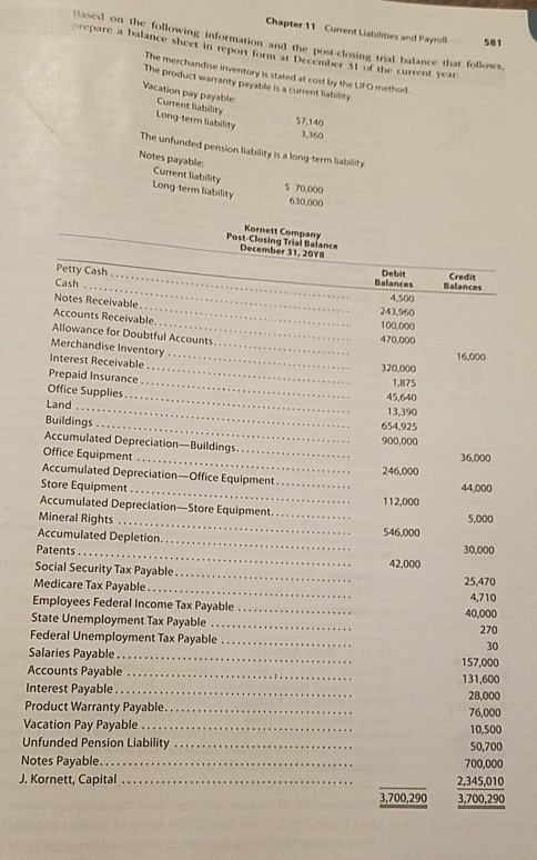 3 Selected transactions completed by Kornett Company during its first fiscal year