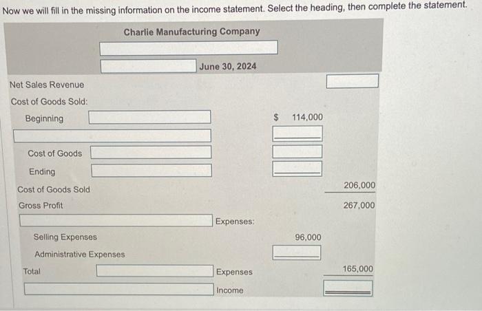 Manufacturing Company. Click the icon to view the schedule of cost of
