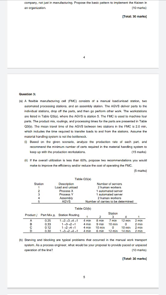 company, not just in manufacturing Propose the basic pattern to implement