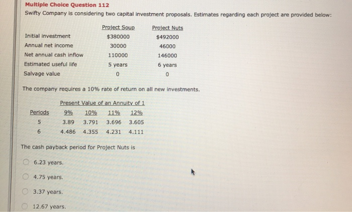 Annuity of Periods B9% 10% 925 -917 .909 1.783 1.759 2.577 2.531
