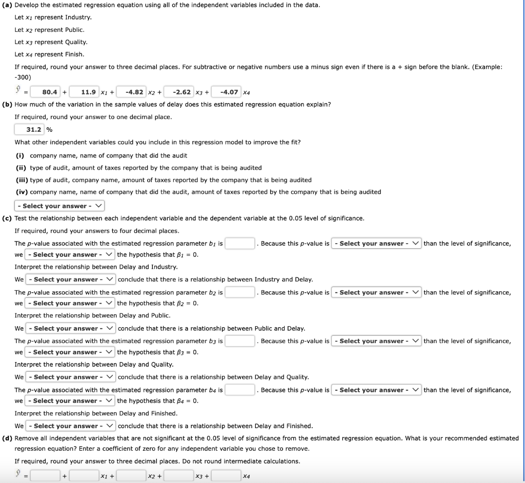 report) and variables that describe the client and the auditor. Some of