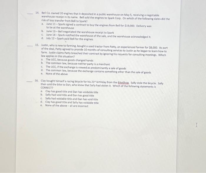 those specified in the contract. Deck rejected the parts. A few hours