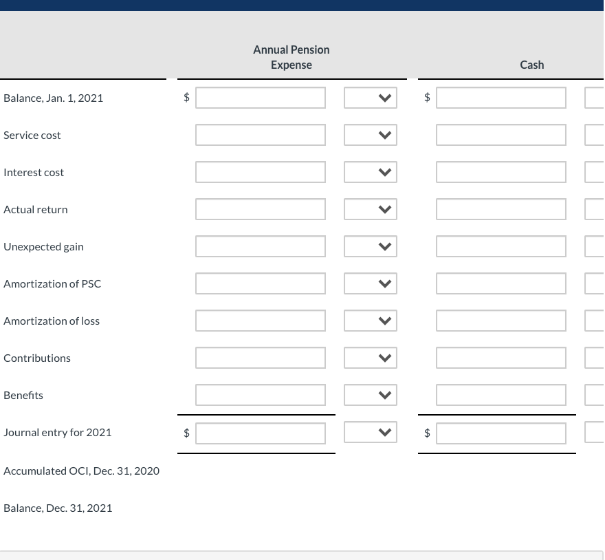 sponsors a defined benefit pension plan for its employees. On January 1,