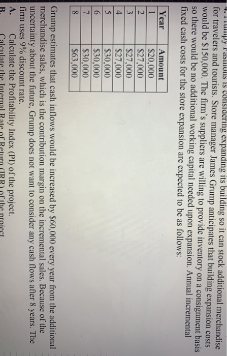  Tumpy ramolls is considering expanding its building so it can stock