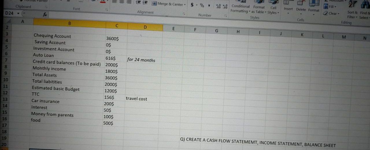 Husum 9 Merge & Center $ - % 2.0 2.0 wa